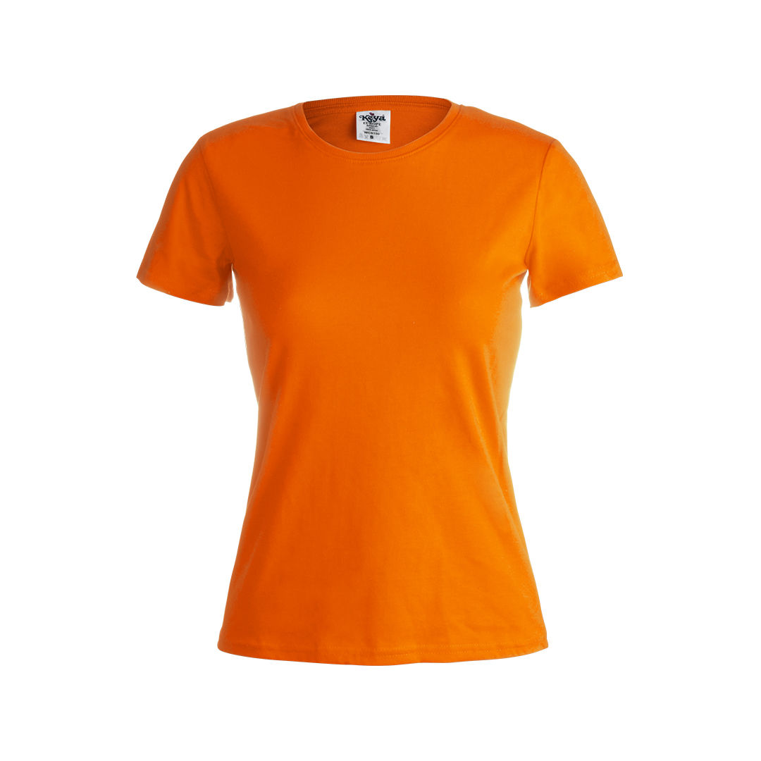 Camiseta Mujer Color "keya" Rosita naranja talla L