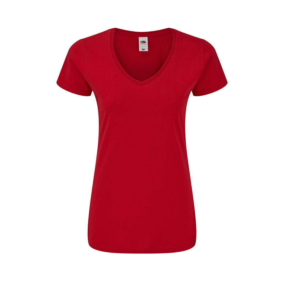Camiseta Mujer Color Colonia rojo talla L