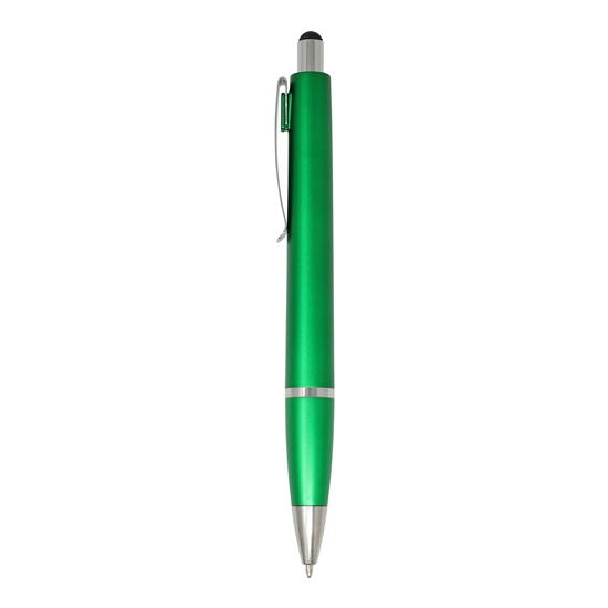 Bolígrafo con luz y puntero Styled
Color verde y plateado