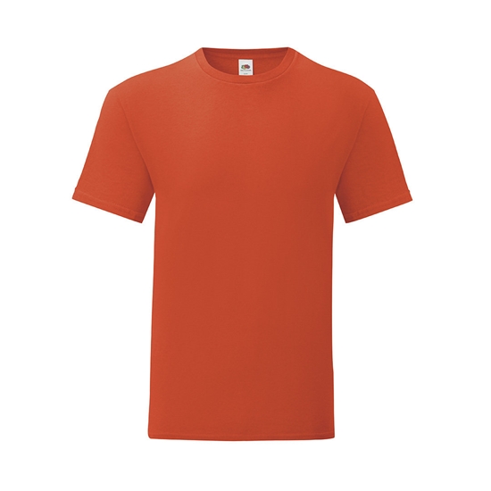 Camiseta Adulto Color Birchwood naranja oscuro talla L