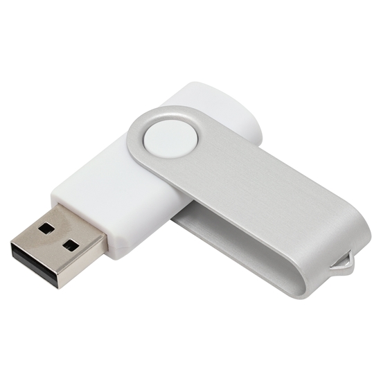 Memoria USB Twist
Color blanco capacidad 16 GB
