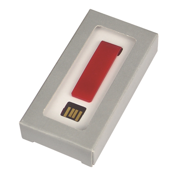 Memoria USB Clip
Color rojo capacidad 8 GB