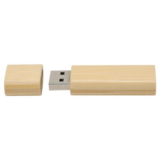 Memoria USB en bambú Bumuk
Color natural capacidad 16 GB