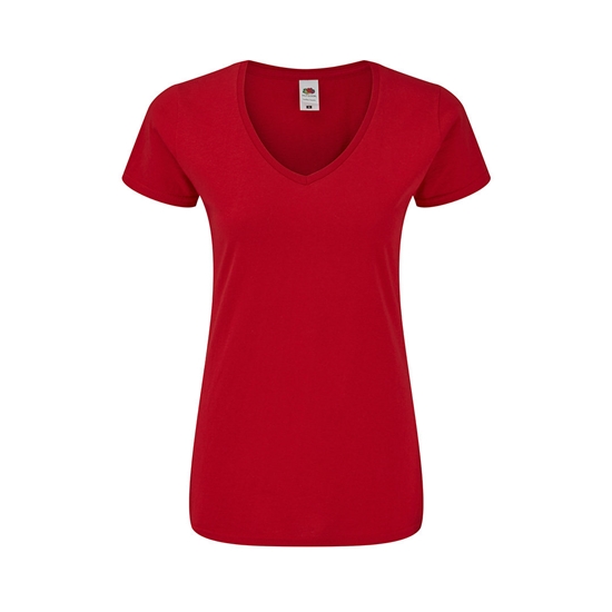 Camiseta Mujer Color Colonia rojo talla XS