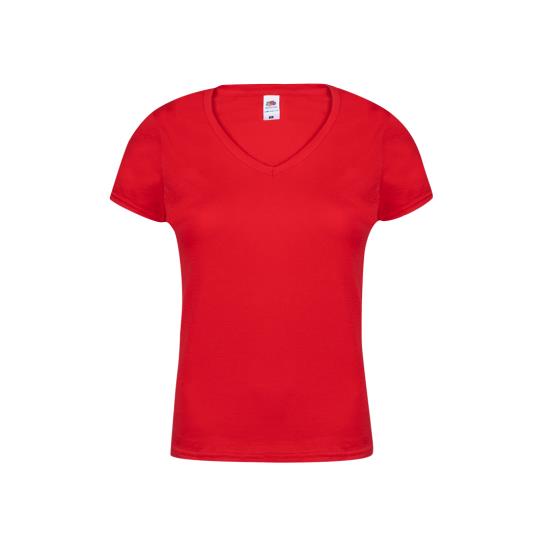 Camiseta Mujer Color Colonia rojo talla XS